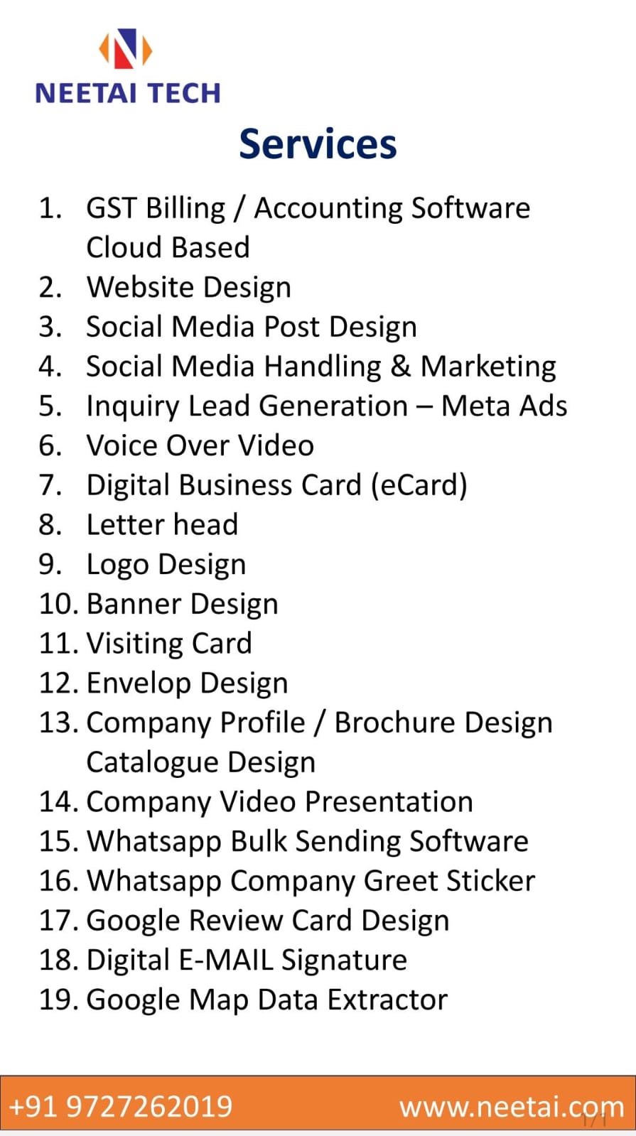 Digital Visiting Card 